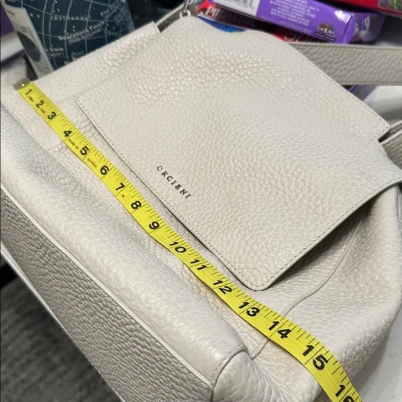 Gorgeous Orciani Italy Bag Hammered Leather - Picture 8 of 10